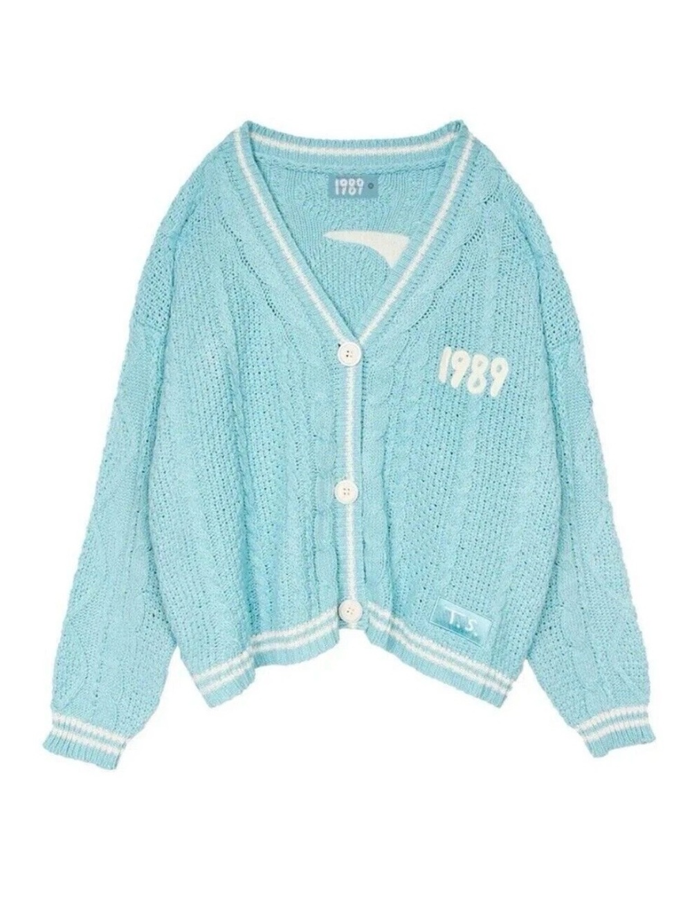 Taylor Swift 1989 Cardigan Taylor's Version Limited Edition Size M/L Light Blue